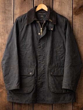 Barbour Bedale Wax Jacket C42 Large Made England Vintage Field Coat